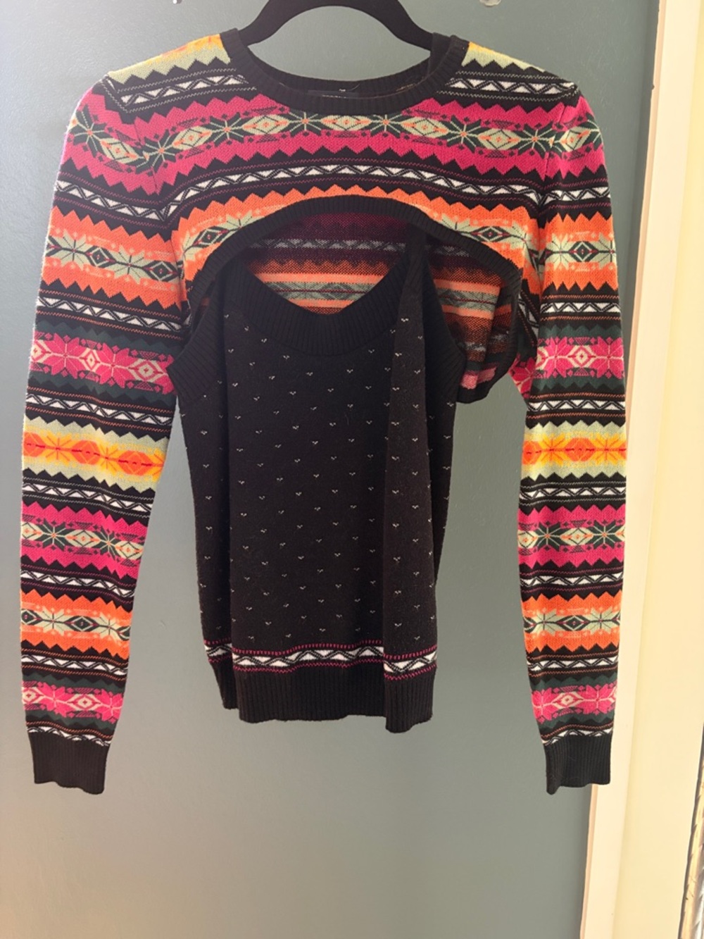 Women’s Multicolor Fair Isle Crewneck Sweater